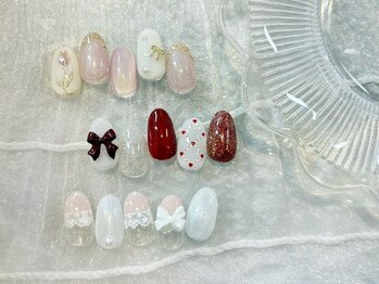 リナータ 新宿東口店(Rinata)の写真/≪韓国ネイル¥8000～ドライケア込み≫SNS映え間違いなしのデザイン☆トレンドパーツ多数入荷☆