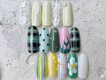 フリークネイル(FREAK Nail)の写真/【定額オフィスワンホン＊7000円】定額デザイン数900以上!駅前路面店で入りやすさ◎お任せデザインも♪