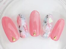 ネイルサロン あかねいろ/春夏シェル　ニュアンスピンク