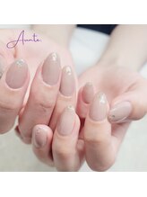 アンテ(Aunte.)/ワンカラーに爪先ホロ☆