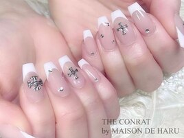Chrome hearts nails.