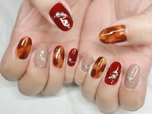 ネイルアンドアイラッシュサロン エスポアール(nail&eyelash salon espoir)/べっ甲　べっこう　天然石