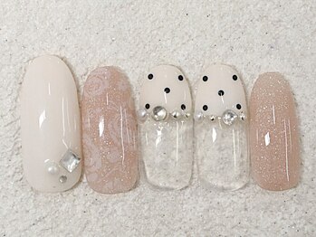 リノ ネイル(Rino nail)/2月新作ガーリードット802e2