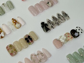 ジェミーネイル エビス(Jemiy nail ebisu)の写真/最先端なトレンドデザインが定額コースに豊富に登場！持ち込みよりお得に♪ trend L course 10480YEN☆