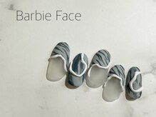 バービーフェイス 恵比寿(Barbie Face)/ゼブラ柄アートネイル