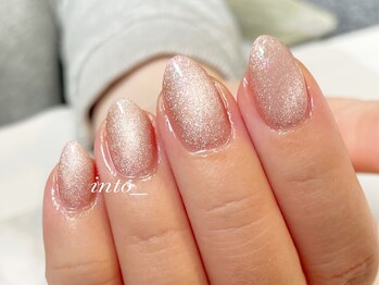 ネイルサロン イントゥ(into_)/マグネット　ピンク　ちゅるん