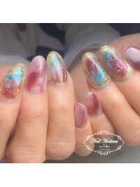 額縁風アートネイル