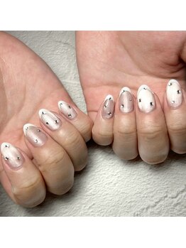 セクションプラス 吉祥寺(SECTION+)/マグネット×白フレンチ