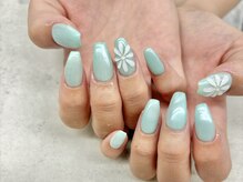 ネイルサロン ドゥ(Nail Salon Doux)/【ラテリア】ぷっくりフラワー