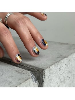 ステラヨンゴ(STELLA45)/即興的な線や絵具