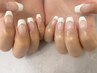 hand＊フレンチネイル☆ソフトジェルオフ＋ドライケア込