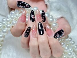 春ネイル、桜