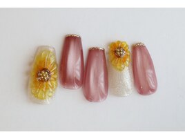 ひまわりネイル