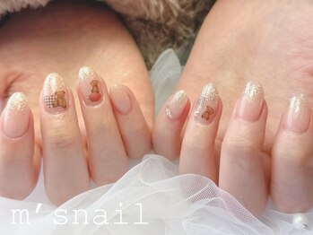 エムズネイル 高木店/クマさんネイル
