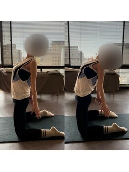 ラグジュアリースタイルビューティプログラム(Luxury Style beauty program)/ストレッチでの変化(50代)