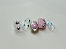 ネイルメゾン 天神店(NAIL MAISON)/個性派シルバーメンズ¥5550