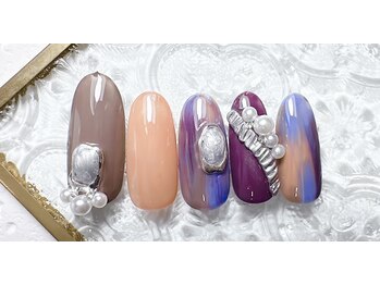 ミルネイル(Mil Nail)/ビジューネイル　　No44