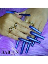 バロン 新宿店(BARON)/ディープブルー×ホワイトラメ