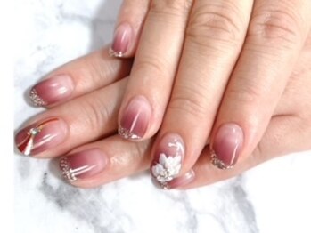 カノンネイル(canon.nail)/ブラウンフラワー