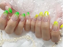 ホヌネイル(honu nail)/蛍光カラーネイル