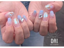 アークヘアーダイ ネイル アンド アイラッシュ(ARK HAIR DAI)/グラデ(有料パーツ使用)