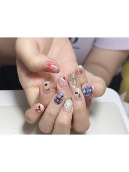 手描きアートが得意なサロン