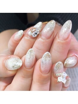 ホワイトゴールドグラデーション