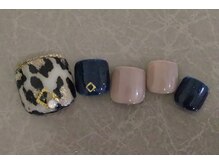 ローズクレア(Rose Crea)/レオパード柄ネイル