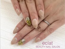 エクラ 楠葉店(eclat)/ドライフラワーネイル