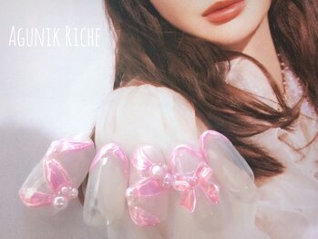 アグニークリッシェ(Agunik Riche)/【リボンネイル】