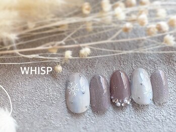 ウィスプ(WHISP)/雪の結晶ネイル/パラジェル込み