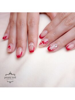 ピオニーネイル(peony nail)/フレンチネイル