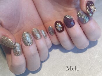 メルト(Melt.)/ニュアンス♪片手アート¥10000