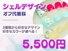 3種から選べる♪シェルデザインフットネイル（お好きな色で） ◆5500円