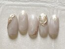 華やかベージュニュアンス