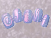 アイネイルズ 町田店(I nails)/オーロラぷっくりミラー10480円