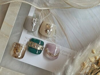 アイネ 天満(aine.)/フット 定額親指アート