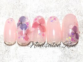 ヌーディー紫陽花デザイン