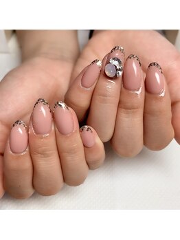 アイリッシュネイル 久屋大通店(Irish Nail)/maogel先端ラメフレンチ