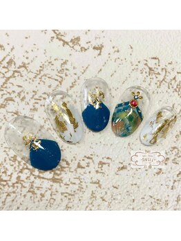 ネイルサロン クイル(QUILL)/4月ピーコック(3)