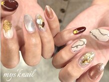 秋冬デザイン(シェル埋めつくし、マグネット、ミラーなど☆)