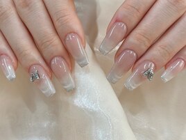 チップ長さ出しワンホンデザイン