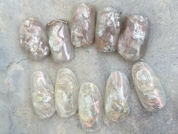 セリーンネイル(Serene Nail)の写真/お客様のご希望に近付けるため追加料金なくオリジナルでカラーミキシングや手書きパーツまでハンドメイド♪