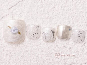 ネイルメゾン 新宿店(NAIL MAISON)/バラリボン￥9000