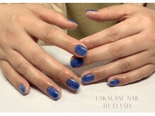 ラカラニネイル バイ エリシア(LaKalani Nail by ELYSIA)/シアーなブルーで透明感☆