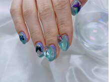 シェリーラメール 渋谷(cherielamer)/うるうる氷ネイル　￥9,500