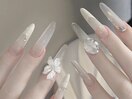 夏花ネイル
