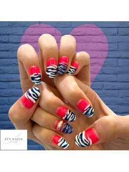 アヤネイルズ アンド アイラッシュ(AYA NAILZ.&Eyelash)/個性派 アニマル柄