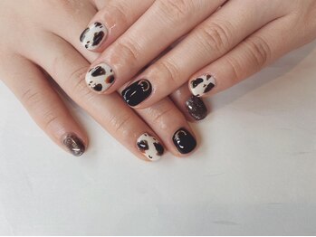 ビューティービースト フォー ネイルアンドアイラッシュ 熊本店(beauty:beast)/牛柄ネイル☆