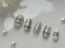 トゥデイズ ネイルズ 大宮(todays nails)/ニュアンスネイル　手書きネイル